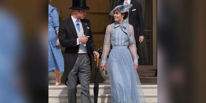 Prinz William und Prinzessin Kate bei der Gartenparty. gartenparty