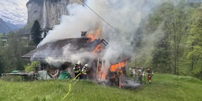 Brand in Lauterbrunnen