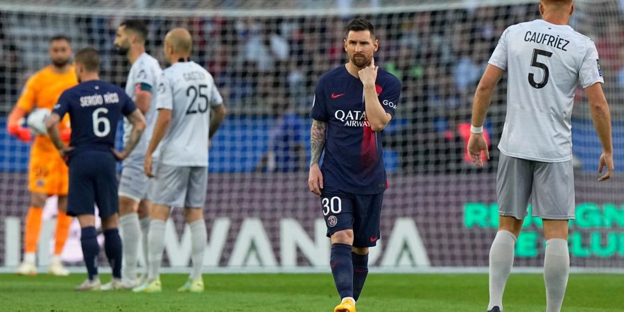 Lionel Messi ging in seinem letzten Spiel für PSG als Verlierer vom Platz.