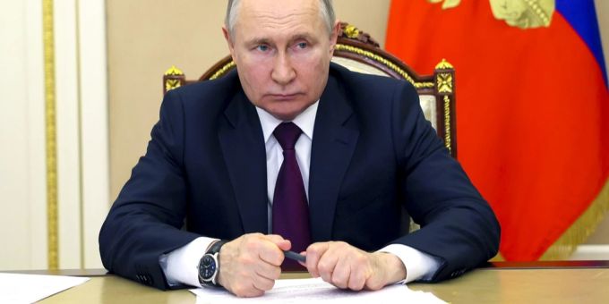 Kremlchef Wladimir Putin. Ukraine-Krieg