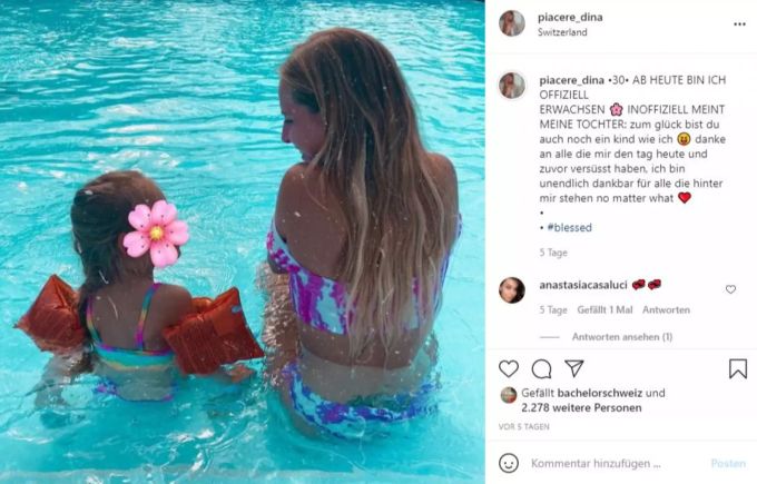 Dina Rossi mit ihrer Tochter. dina