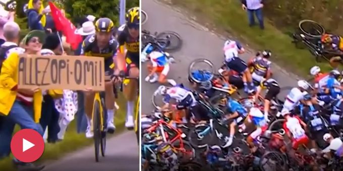 Massensturz ausgelöst - Diese Strafe droht Transpi-Trottel an der Tour