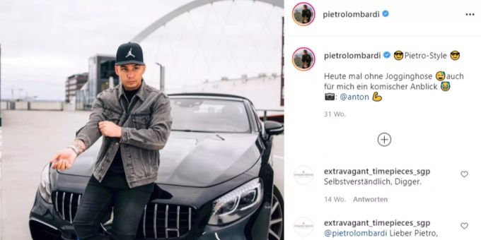 Pietro Lombardi ist seinen Führerschein los. pietro lombardi