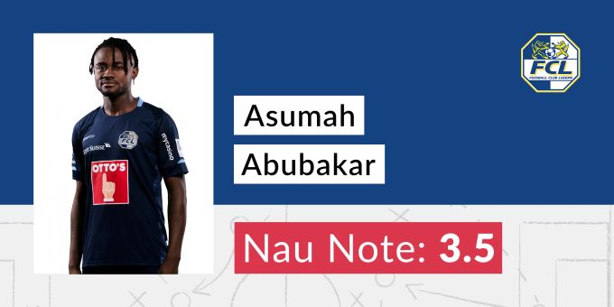 Die Nau.ch-Note für Asumah Abubakar vom FC Luzern. fcl