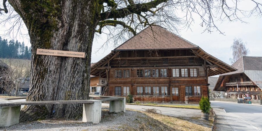 Die Dorflinde im Zentrum von Rüderswil.