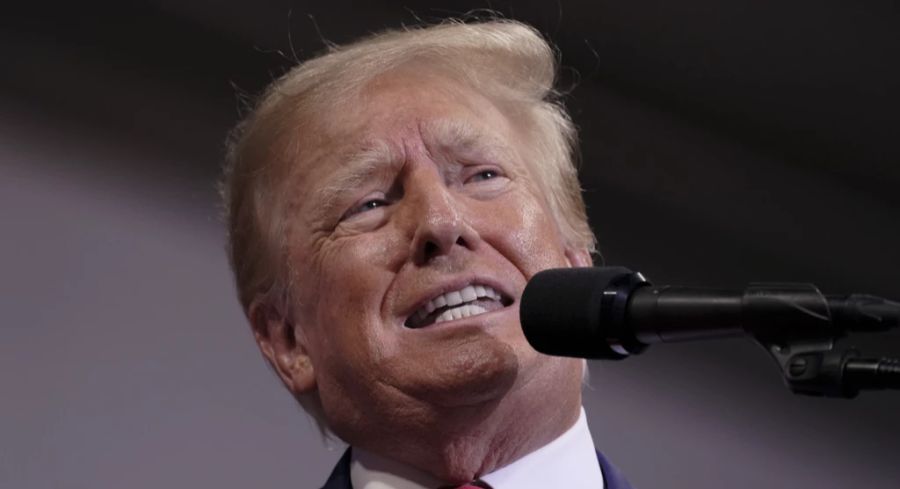 Donald Trump bei seiner Rede am Samstag.