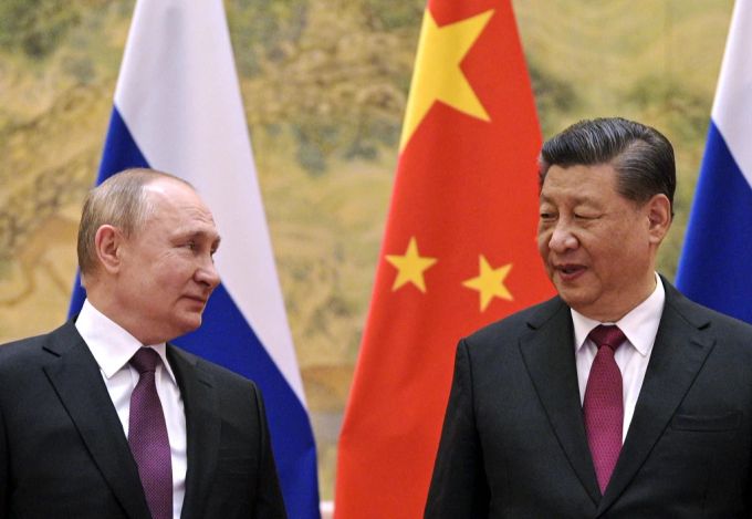 Zuletzt trafen sich Xi Jinping (rechts) und Wladimir Putin am 4. Februar 2022 in Peking. (Archivbild) Treffen Russland China