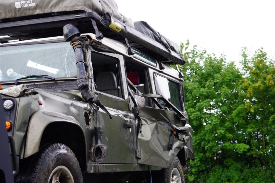 Der Unfall sorgte für einen beträchtlichen Sachscahden.