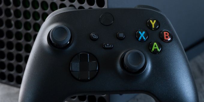 Ein Controller für die Microsoft Xbox Series X. Microsoft Xbox Series X