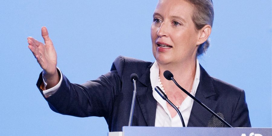 Alice Weidel in Magdeburg.