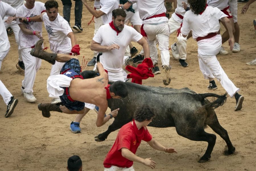 Sanfermines Pamplona Stiere Arena