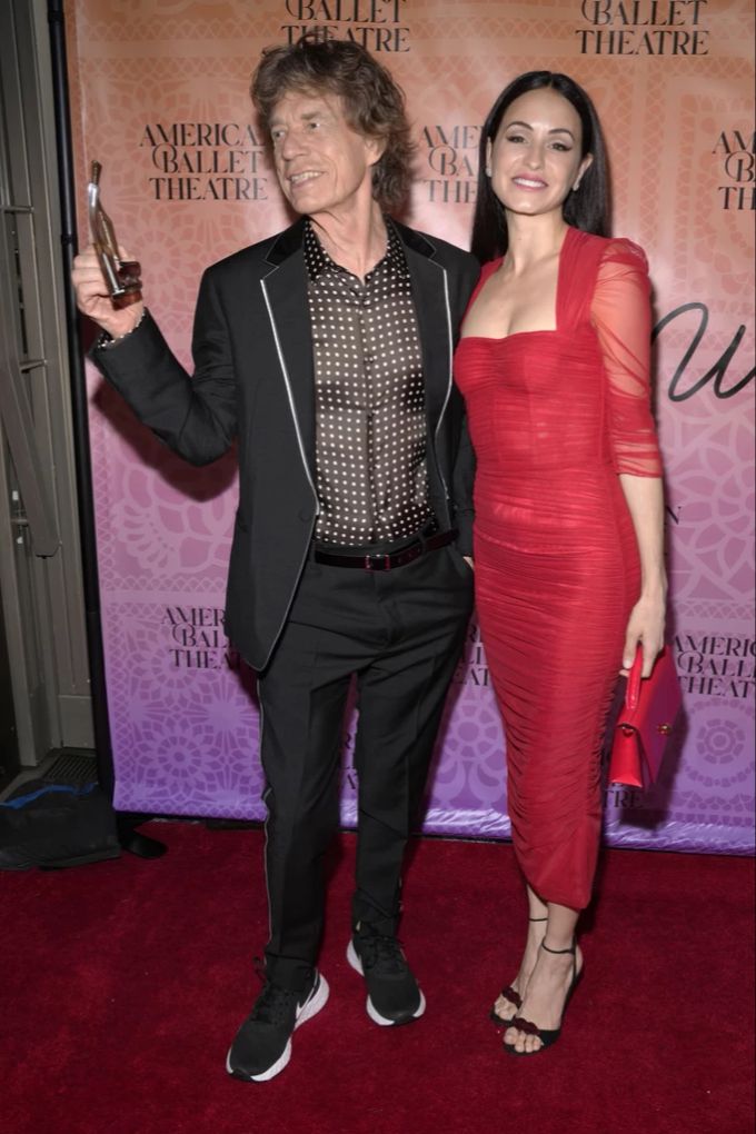 Mick Jagger mit seiner aktuellen Partnerin Melanie Hamrick, in New York, 2023. (Archivbild) mick jagger