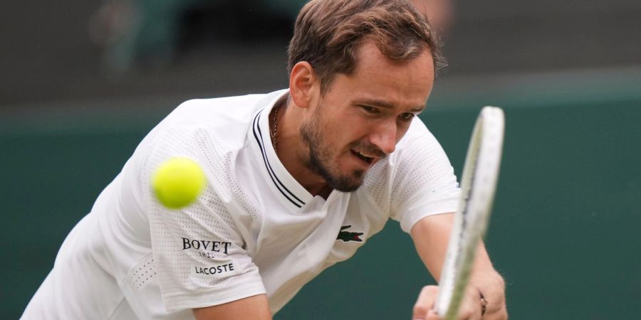 Steht in Wimbledon im Achtelfinale: Daniil Medwedew.