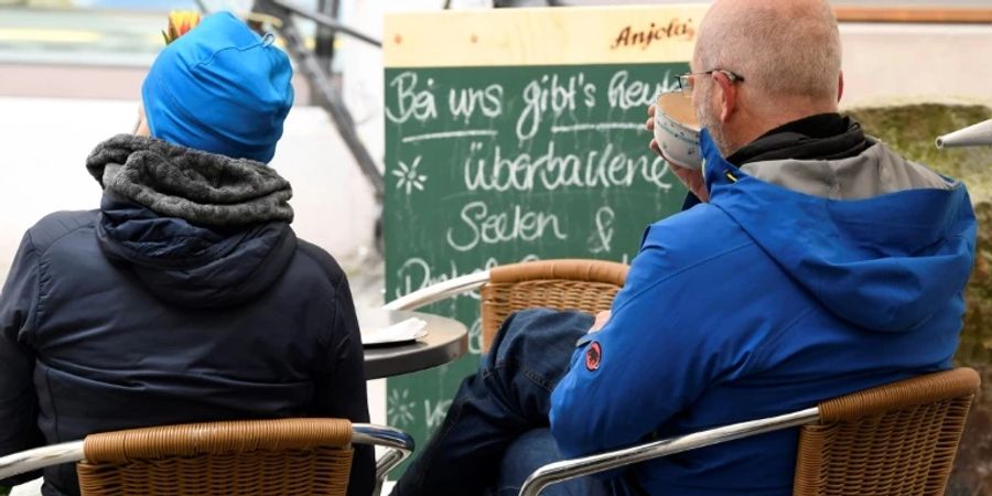 Cafébesucher in Tübingen