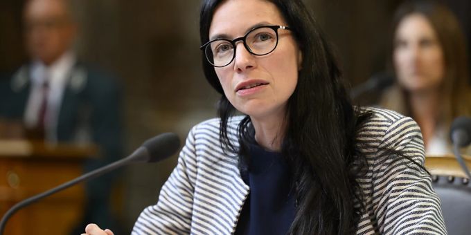 Céline Vara (Grüne) wurde im vergangenen März in die Neuenburger Kantonsregierung, den Staatsrat, gewählt. (Archivbild) Céline Vara