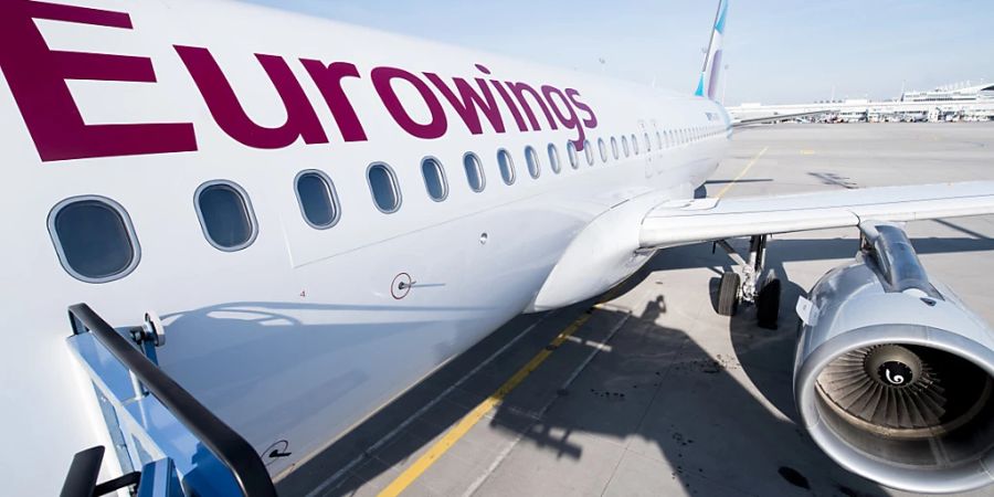 Vom dreitägigen Streik der Eurowings-Pilotinnen und -Piloten ab der Nacht auf Montag dürften auch Flüge an Schweizer Flughäfen betroffen sein. (Symbolbild)