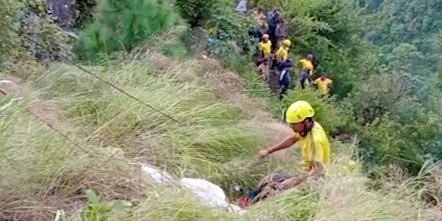 indien bus schlucht