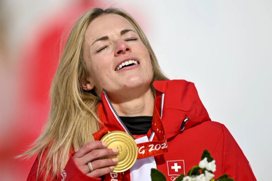 Trotzdem holte die Tessinerin an den Olympischen Spielen Gold im Super-G und Bronze im Riesenslalom.