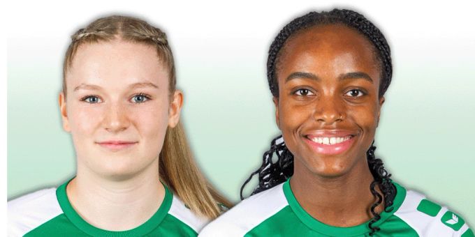 Clairebel Coker und Yara Mosimann verlängern beide beim LC Brühl Handball Clairebel Coker und Yara Mosimann