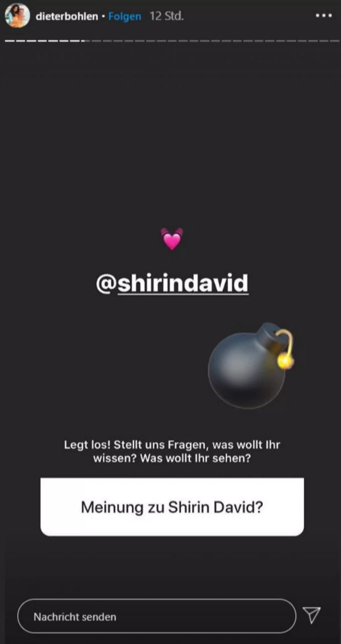 Dieter Bohlen gibt auf seiner Instagram-Story seine Meinung über Shirin David kund. shirin david