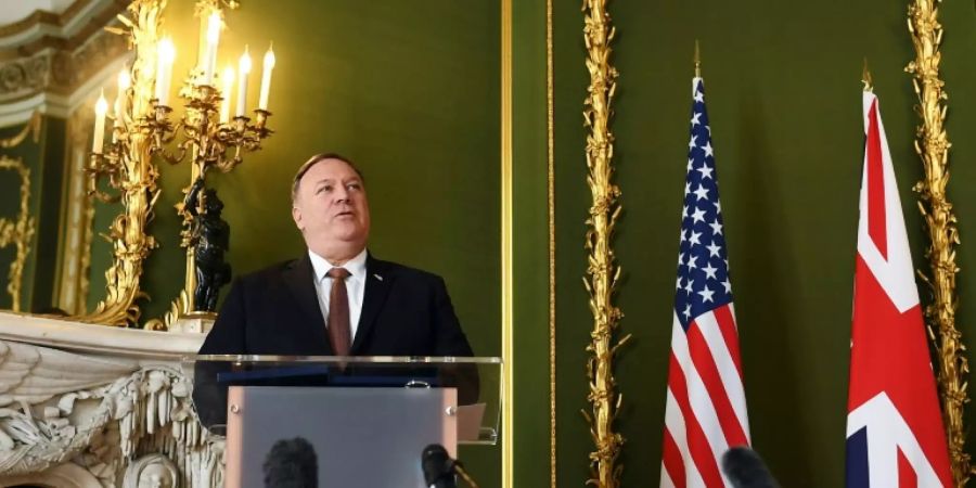 Mike Pompeo in London