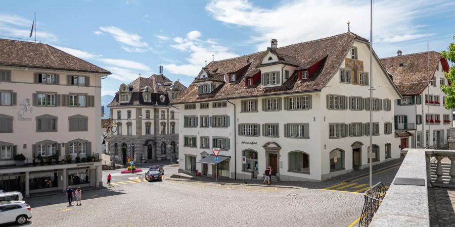 Der Hauptplatz von Schwyz.