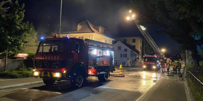 Der Feuerwehr-Einsatz in Triesen. Triesen
