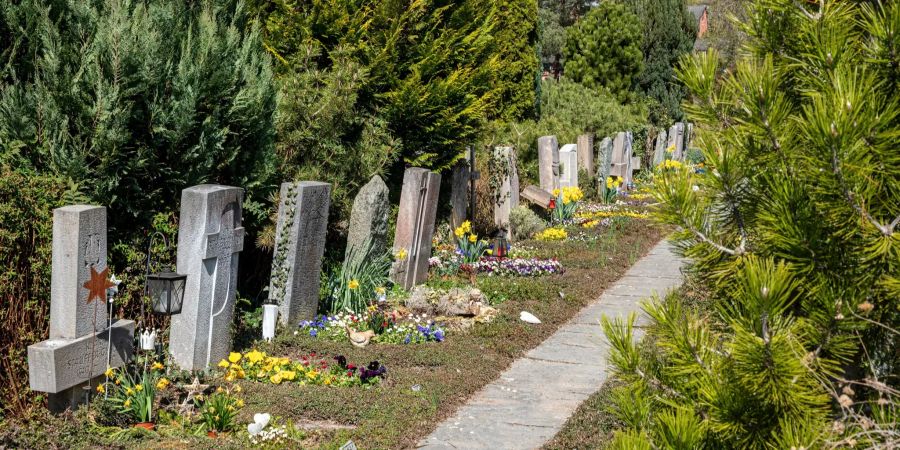 Der Friedhof Eichfeld in Steffisburg.