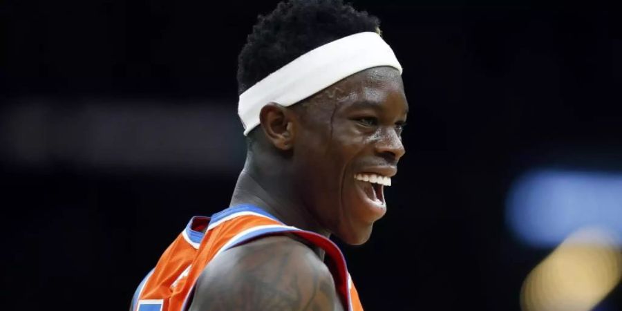 Wird zum zweiten Mal Vater: NBA-Star Dennis Schröder. Foto: Michael Dwyer/AP/dpa