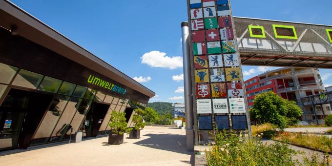 Die Umweltarena in Spreitenbach. Die Umweltarena in Spreitenbach.