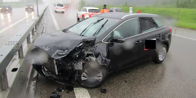 Beim Unfall wurde niemand verletzt. Unfall