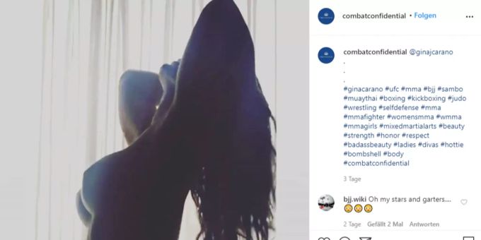 Gina Carano postete dieses Bild auf Instagram, welches kurz darauf von Instagram gesperrt wurde. Gina Carano