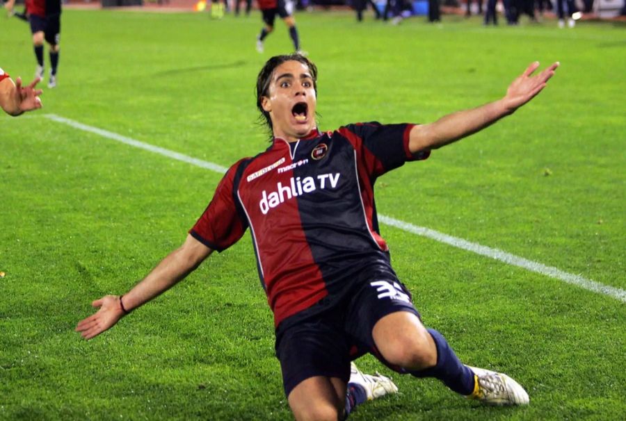 Alessandro Matri schaffte bei Cagliari den Durchbruch in der Serie A.