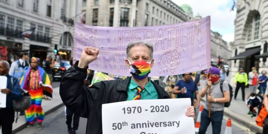 Der Aktivist Peter Tatchell in London