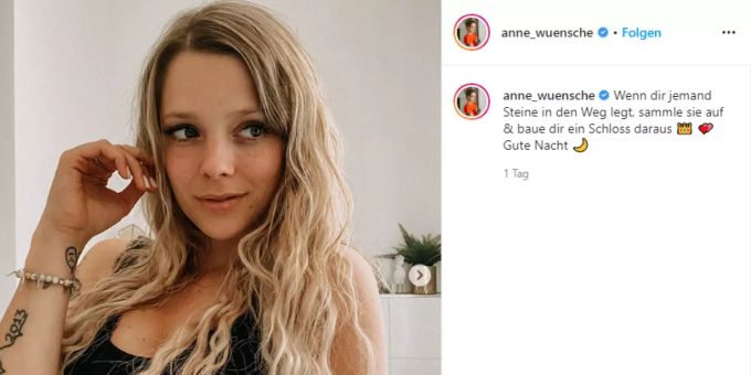 Die Youtuberin Anne Wünsche. Anne Wünsche