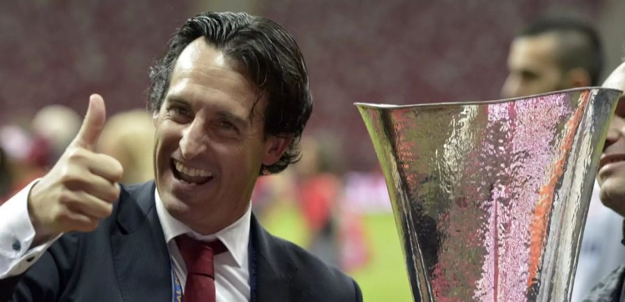 Unai Emery gewann mit Sevilla dreimal in Folge die Europa League.