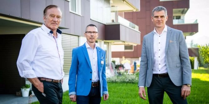 Walter Schmid, Robert Grill und Rene Schmid