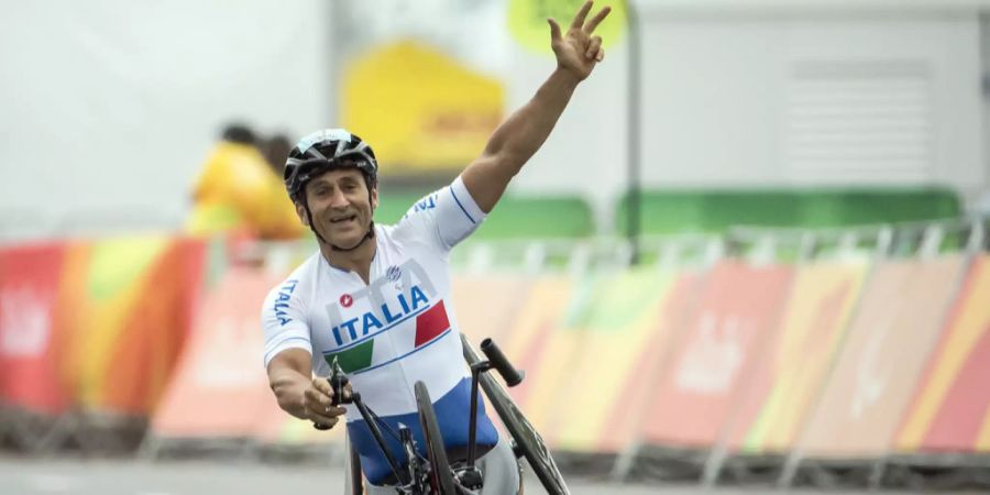 Alessandro Zanardi bei seinem Paralympics-Triumph im Handbike 2016 in Rio de Janeiro.