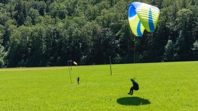 Ideale Bedingungen; Sommerliche Temparaturen und leichter Föhn.