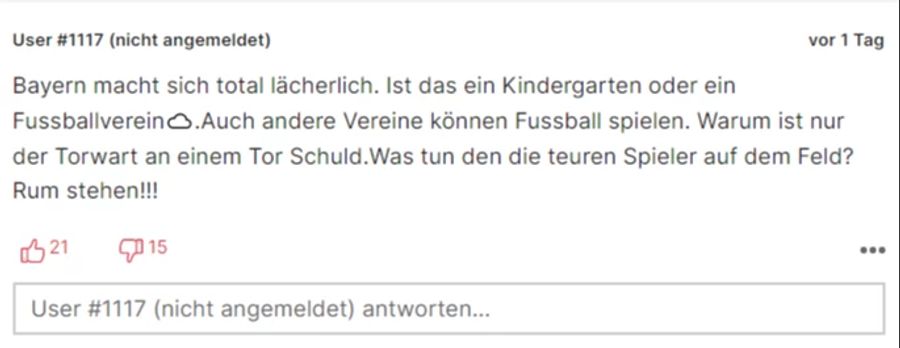 Der ganze FC Bayern ist für einige ein «Kindergarten».