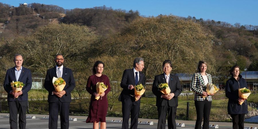 Die Aussenministerinnen und -minister der G7 sind zu einem Treffen in Japan zusammengekommen.