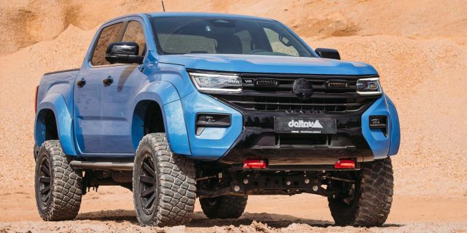 Der von Delta 4x4 umgebaute VW Amarok Beast 2.0 trägt das volle Options-Ornat des Allrad-Ausrüsters VW Amarok Beast 2