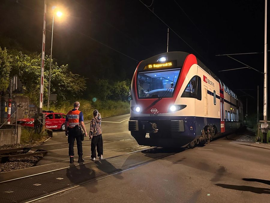 Kurz nach dem Bahnhof Birmensdorf ZH kam es zu einer leichten Kollision zwischen einem Zug und einem Auto. Der Bahnverkehr ist unterbrochen.