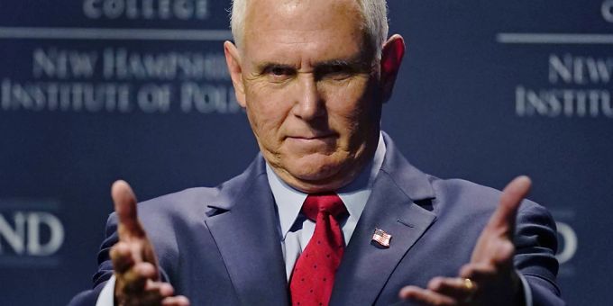 ARCHIV - Der ehemalige ehemaliger US-Vizepräsident: Mike Pence. Foto: Charles Krupa/AP/dpa mike pence