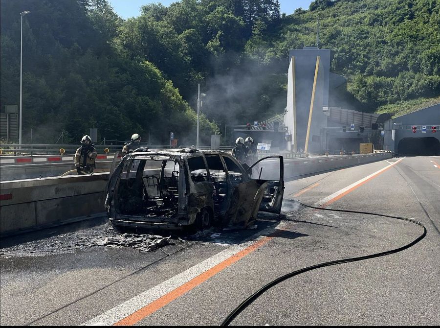 Fahrzeug nach Brand