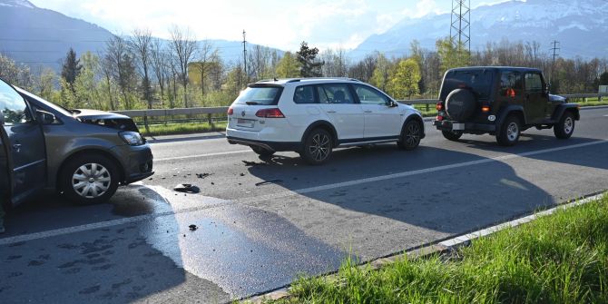 Auffahrunfall in Buchs