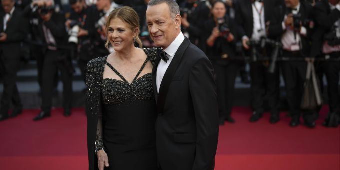 Tom Hanks und seine Rita in Cannes auf dem roten Teppich. Da war noch alles in Ordnung. Tom Hanks