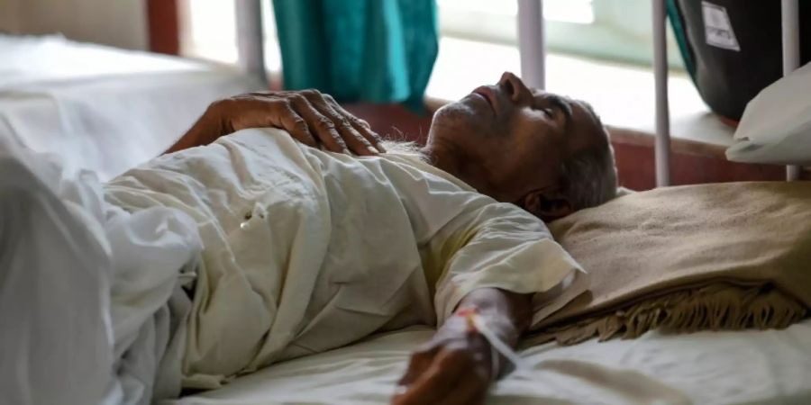 Hitzschlag-Patient im nordindischen Churu