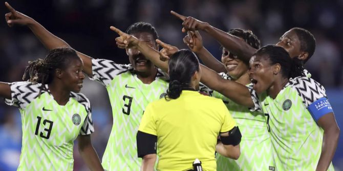 Fussball Weltmeisterschaft Frankreich Nigeria