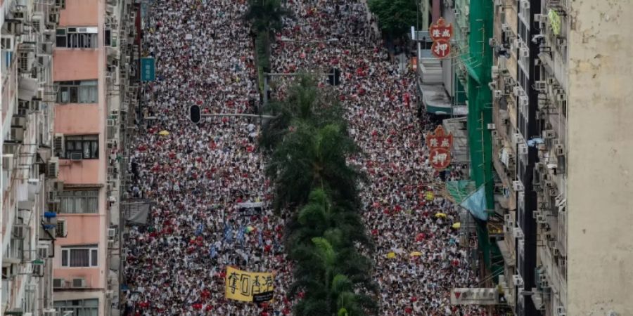 Die Organisatoren sprachen von mehr als einer Million Teilnehmer